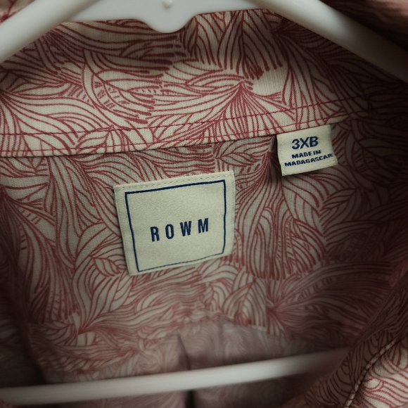 ROWM floral button down 3XB - Picture 3 of 6